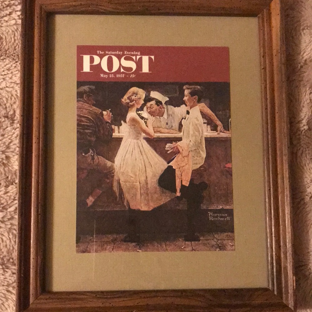 Framed Norman Rockwell